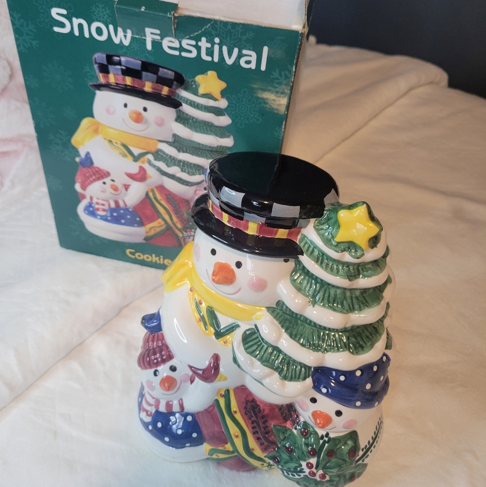 Snow Festvisal Cookie Jar